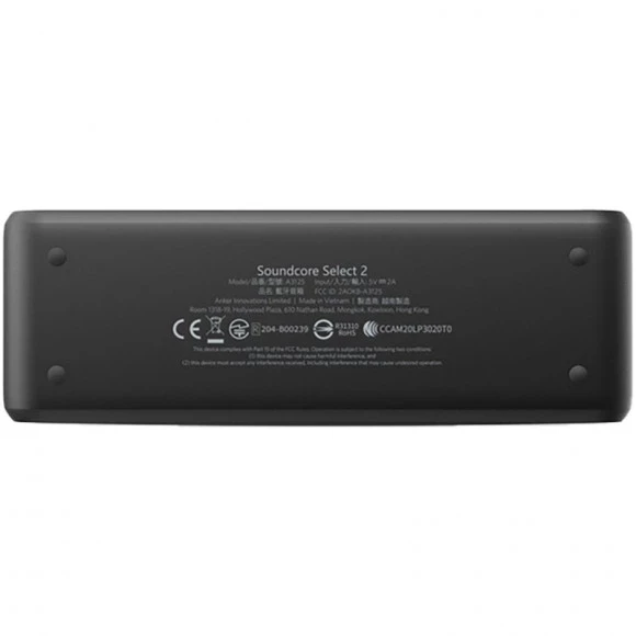 Портативная колонка Anker SoundСore Select 2 Black (A3125G11 Портативная колонка Anker SoundСore Select 2 Black (A3125G11
