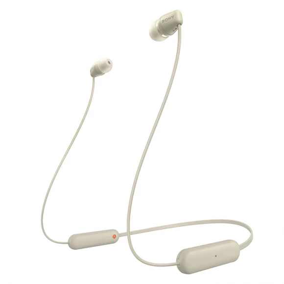 Беспроводные наушники Sony WI-C100 In-Ear IPX4 Wireless Beige (WIC100C.CE7)