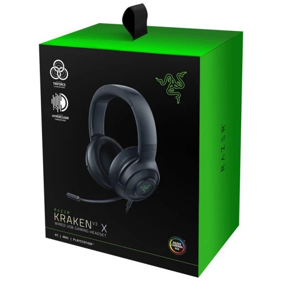 Razer Kraken V3 X 7.1 USB Black FRML Packaging (RZ04-03750300-R3M1