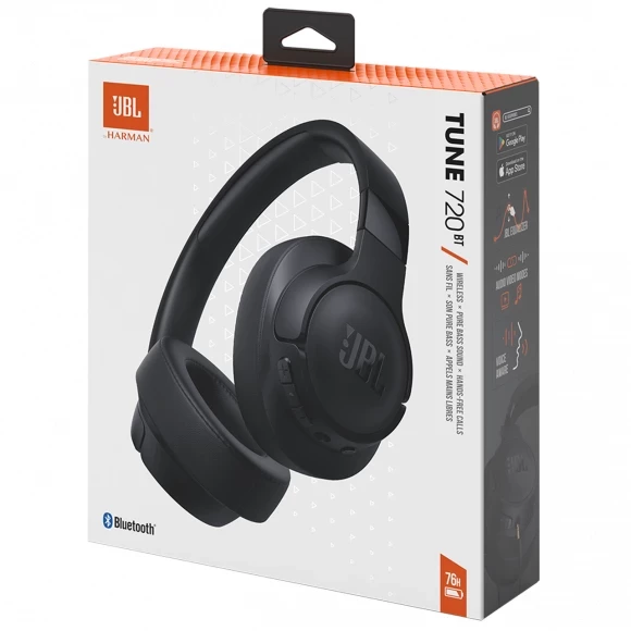 JBL Tune 720 BT Black (JBLT720BTBLK) купить наушники в Киеве