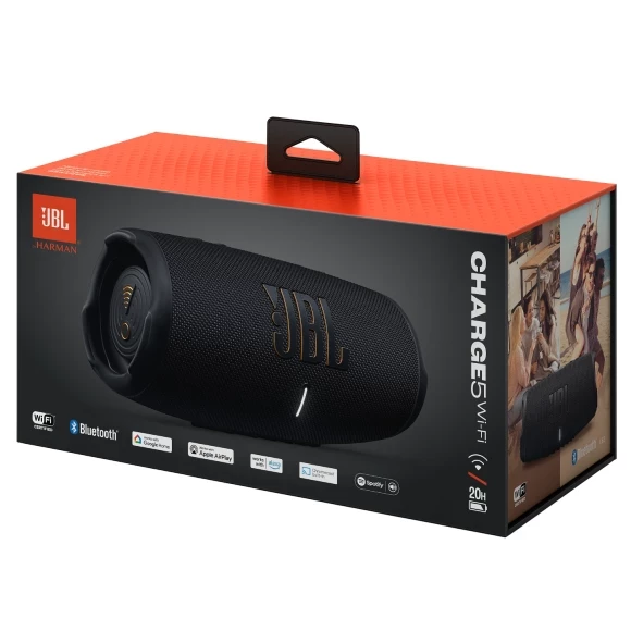 Портативная колонка JBL Charge 5 Wi-Fi Black (JBLCHARGE5WIFIBLK