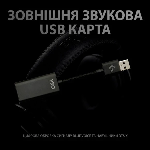 Навушники Logitech G Pro X Gaming Headset USB Black (L981-000818