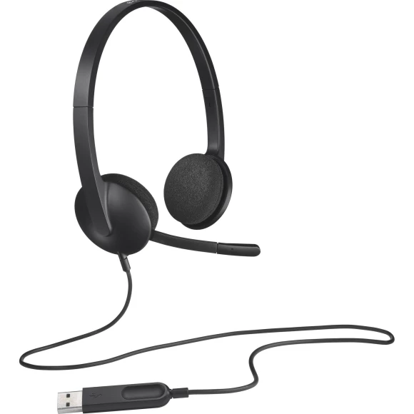 Наушники Logitech H340 Corded USB Stereo Headset Black (L981-000475)