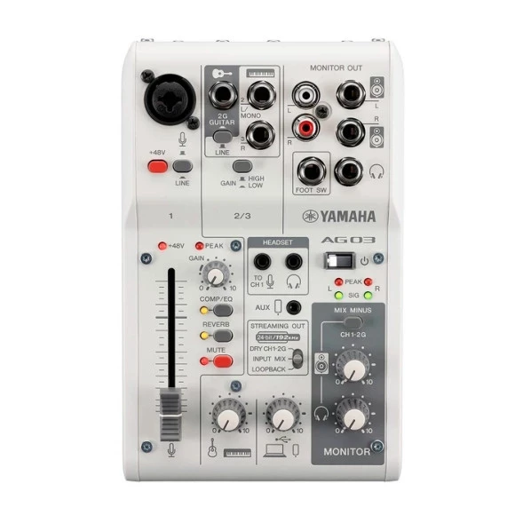 Аудиоинтерфейс YAMAHA AG03MK2 White - Soundmag