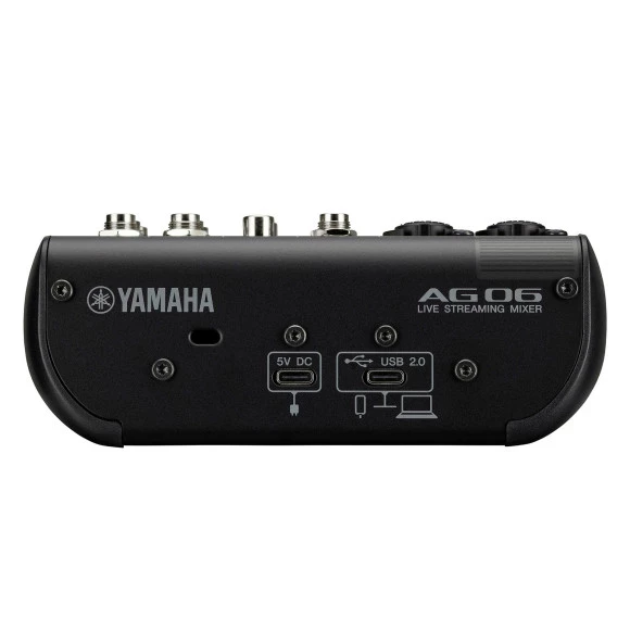 Аудіоінтерфейс YAMAHA AG06MK2 Black - Soundmag