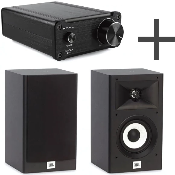 Комплект JBL Stage A120 Black (JBLA120BLK) пара + S.M.S.L SA-36A