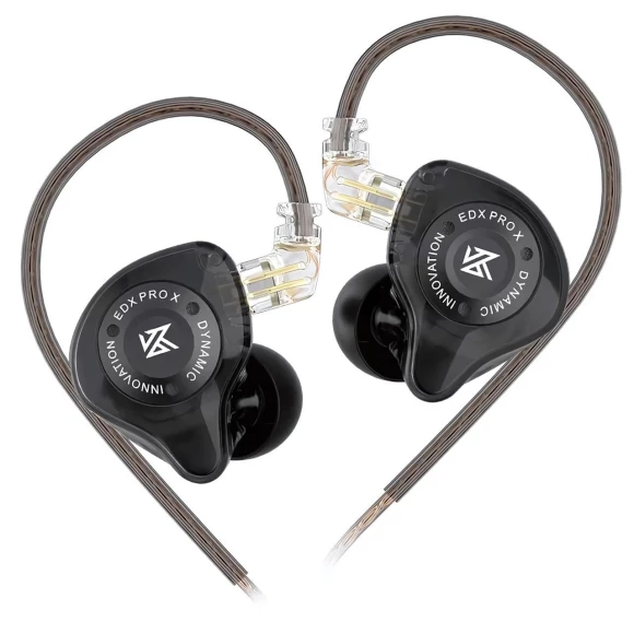 イヤホン KZ ZAS ZAX EDX PRO Наушники Knowledge Zenith EDX Pro X Black Mic - Soundmag