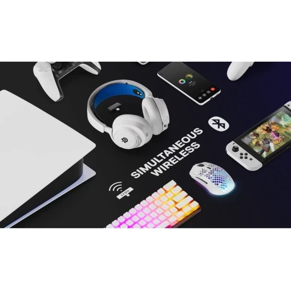 Гарнитура SteelSeries Arctis Nova 7P Wireless White (61561) - Soundmag