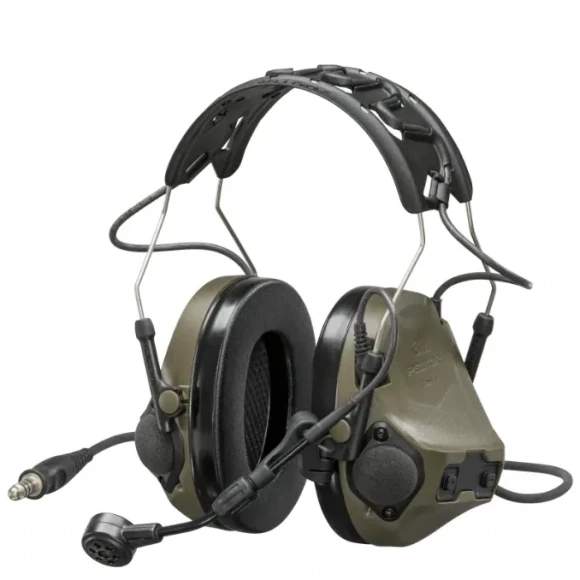 Тактические наушники 3M Peltor ComTac VIII (MT14H418A-86 GN) с 1 аудиовыходом 4 контакт NATO и микрофоном