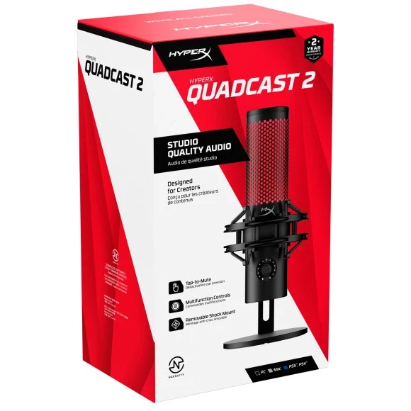【完動品】HyperX Quadcast2 Amazon.co.jp: HyperX QuadCast 2 コンデンサーマイク USBマイク