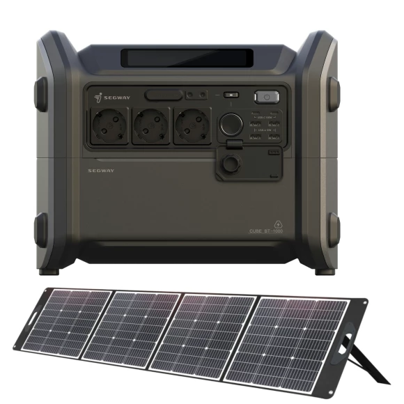 Зарядная станция Segway CUBE 1000, 2200W, 1024Wh + солнечная