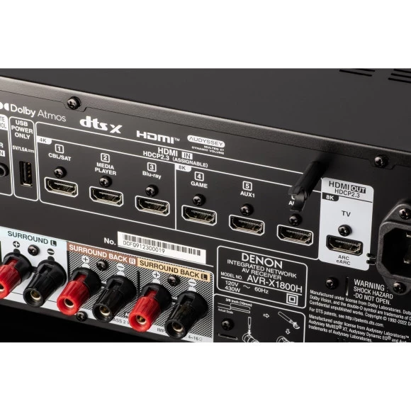 AV-ресивер Denon AVR-X1800H (7.2 сh) Black - Soundmag
