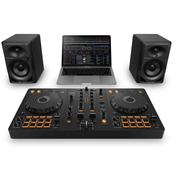 DJ-контролер Pioneer DJ DDJ-FLX4 + студійні монітори Pioneer DM