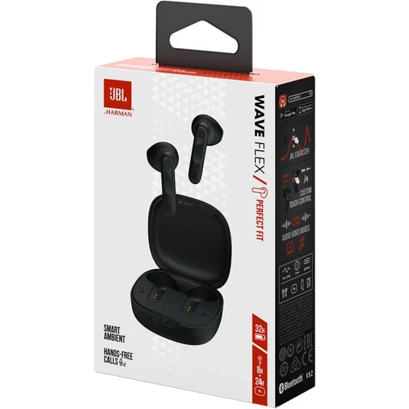 Беспроводные наушники JBL Wave Flex 2 Black (JBLWFLEX2BLK) - Soundmag