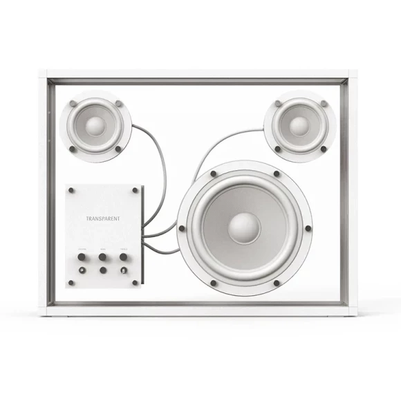 TRANSPARENT Small Transparent Speaker 白 Акустическая система Transparent Speaker White - Soundmag