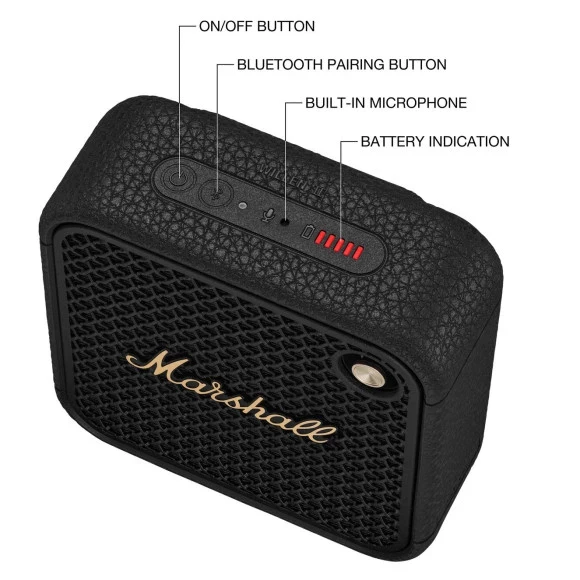 Портативна колонка Marshall Willen II Black and Brass (1006714