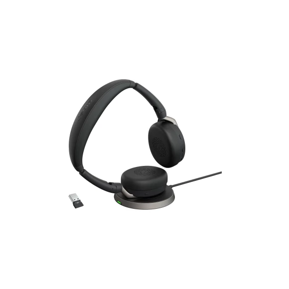 Беспроводные наушники Jabra Evolve2 65 MS Stereo Flex USB-A Wireless Charging (26699-999-989)