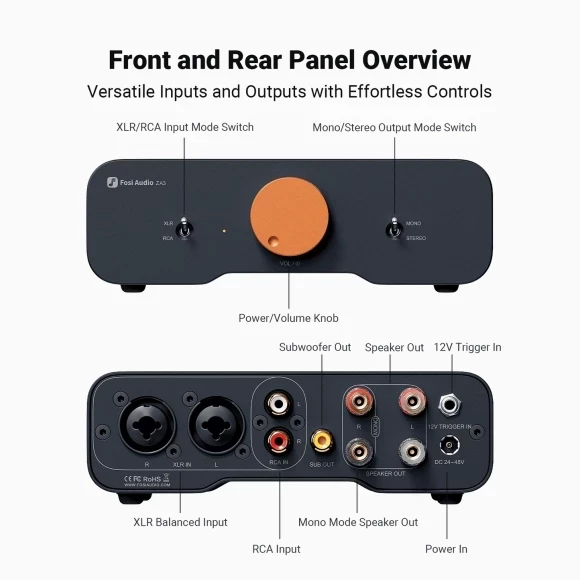 Усилитель Fosi Audio ZA3-48V - Soundmag