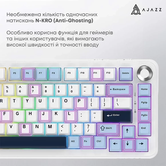 Ігрова клавіатура Ajazz AK820 MAX PLUS Daydream Switch RGB