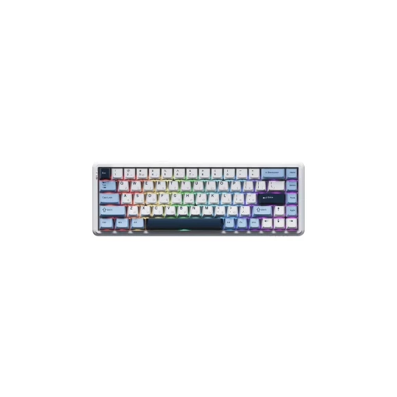 Игровая клавиатура Ajazz AK680 MAX (8+8K) Magnetic Switch RGB Wireless/BT/USB White