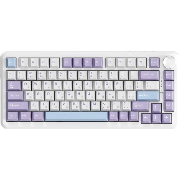 Ігрова клавіатура Ajazz AK820 MAX Magnetic switches-Purple-White