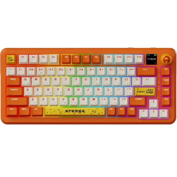 Игровая клавиатура Ajazz AK820 MAX Avocado Switch Orange RGB