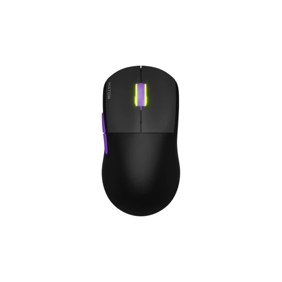 Игровая мышка Hator Quasar 2 Ultra 4K Wireless/Bluetooth/USB Black-Lilac (HTM570BL)