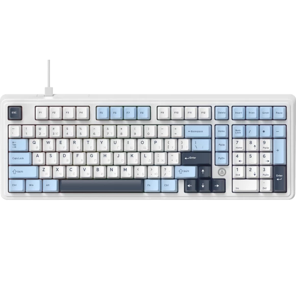 Игровая клавиатура Ajazz AK980 MAX Magnetic switches Blue White Dark Blue (AK980-MAX-M-BWDB)