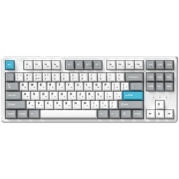 Игровая клавиатура GamePro Asgard Ragnar Keychron Super Red Switch Wireless/Bluetooth/USB White (MK285WH)
