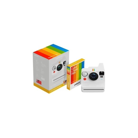 Фотоаппарат моментальной печати Polaroid Now+ Gen 3 White + Color Film Bundle 8 photos (6576)