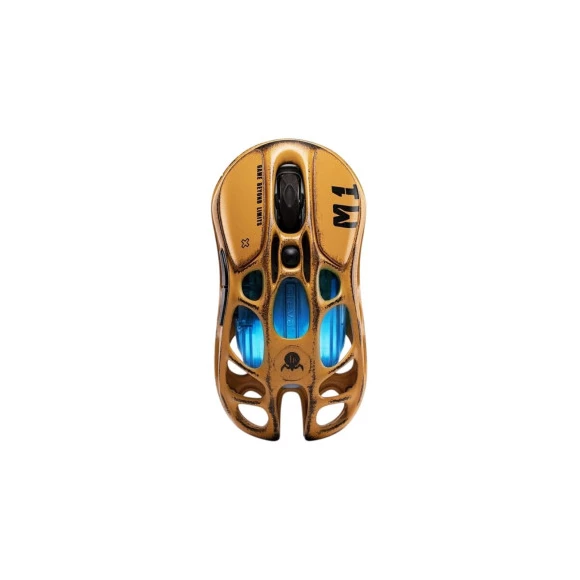 Игровая мышка GravaStar Mercury M1 Pro magnesium alloy body BT/WL/USB-A RGB Battle-Worn Yellow