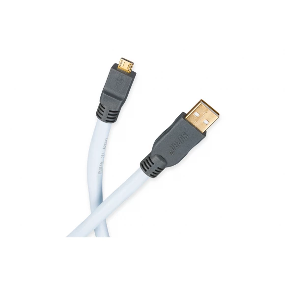 Supra Cables USB 2.0 A-Micro B Blue 1m