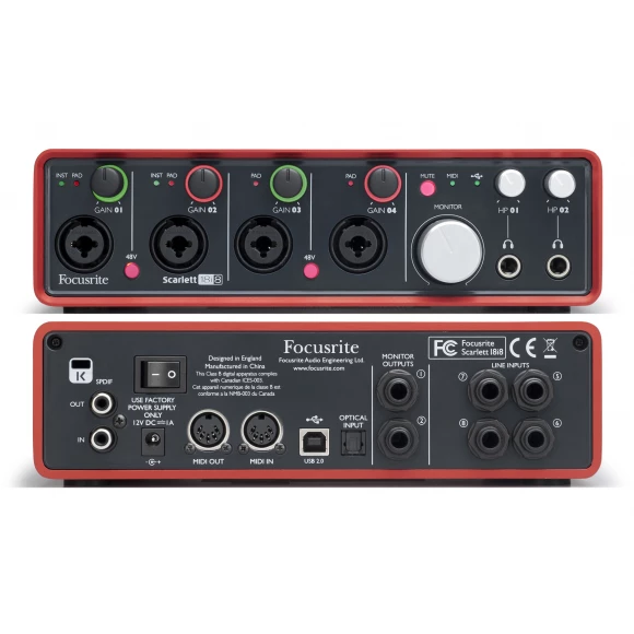 Звуковая карта Focusrite Scarlett 18i8 купить в # Soundmag # Киев