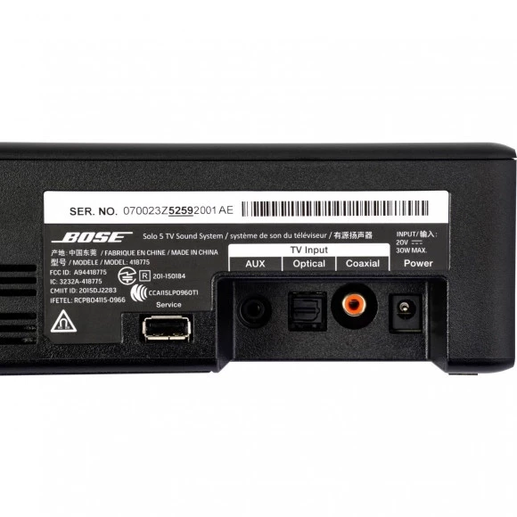 Саундбар Bose Solo 5 TV Sound System Blk 230V EU купить в
