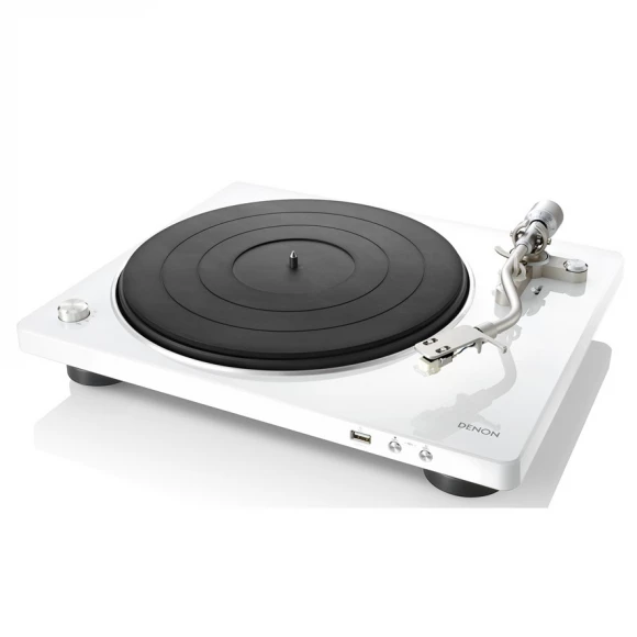 Виниловый проигрыватель Denon DP-450USB White