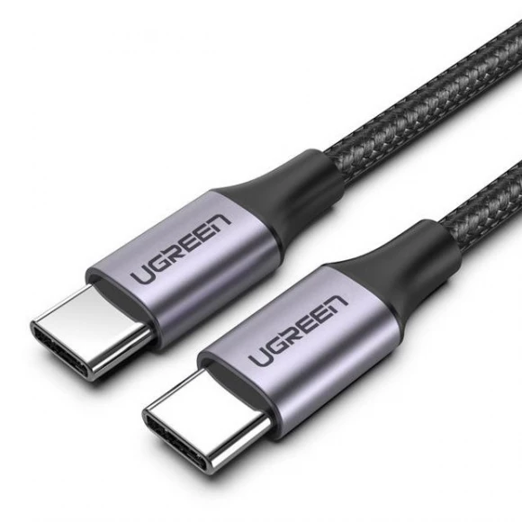 UGREEN US261 USB Type-C - USB Type-C Aluminum Shell, 2 m Gray Black 50152