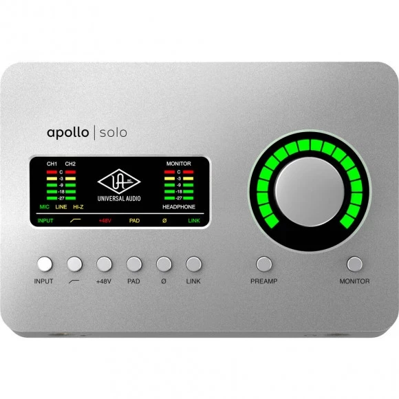 Universal Audio Apollo Solo Thunderbolt 3 купить звуковую карту в